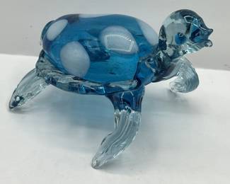 Lot 166 | Art Glass Sea Turtle Mouthblown Figurine
