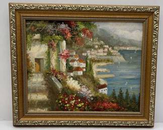 Lot 39 | Oil on Canvas Costal Scene Painting