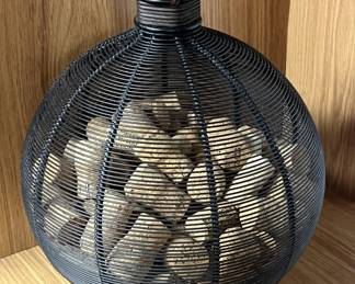 Lot 135 | Wire Cork Holder Centerpiece Basket Jar