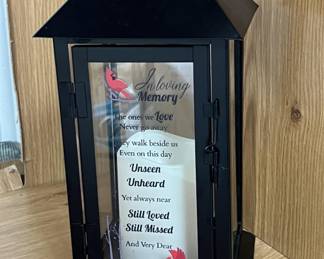 Lot 136 | Red Cardinal Memorial Lantern LED Candle