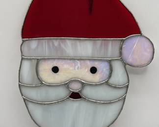Lot 240 | Stained Glass Santa Window Hanging