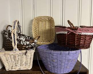Lot 147 | Collection of Baskets, Easter, Picnic, more