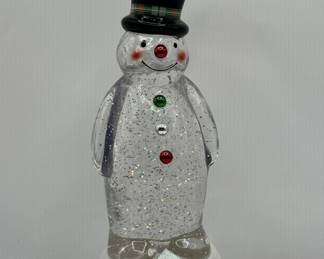 Lot 226 | Snowman Light Up Hallmark Snowglobe Christmas