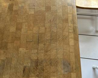 Lot 65 | Great Condition Butcher Block on Casters