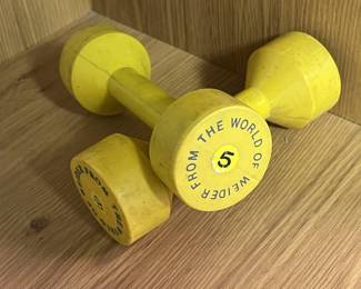 Lot 127 | World of Weider 5# Weight Dumbell Set Dumbells