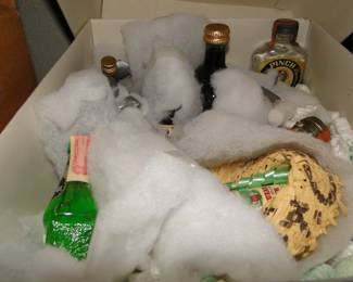 Little shot bottles all snug in their beds