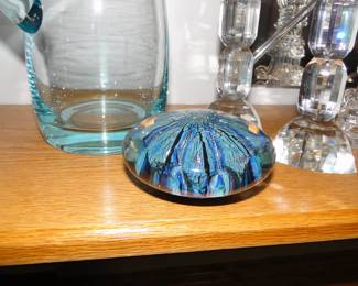 Signed original, handcrafted paperweight.  Original creation from Robert Eickholt, signed on the bottom of the piece.