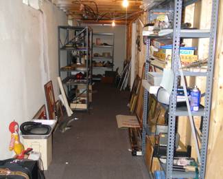 Everything that you see here is for sale, including the shelving