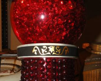 Red orb beer advertisement