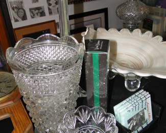 Pressed glass and crystal and more