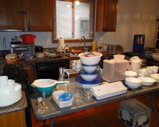 Plastic storage items, and containers, and sets of Corelle dishes too