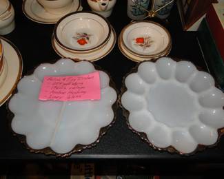 1960's Anchor Hocking Relish and Egg Dishes