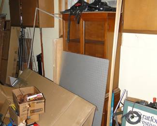 We uncover that shortly, but it is a magnificent Mid Century Modern Hutch, located in the garage for easy take home