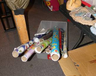 Christmas wrapping paper, only $1 per roll
