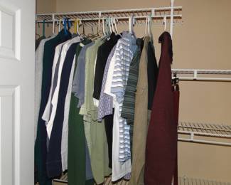 We like to call this section, men's clothing, the short sleeved additional