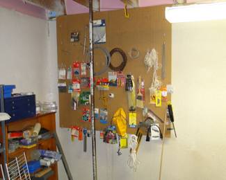 We have a small collection of tools, mostly hand tools, and small sundry items as well