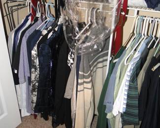 Lots of great men's clothing items, mostly mediums and larges, all in great condition