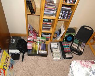 Records, and tapes, and CD's and DVD's and 8 tracks