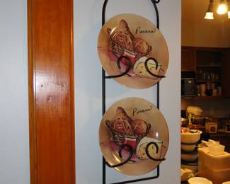 Plate rack.  Change out plates with the seasons.  Or daily