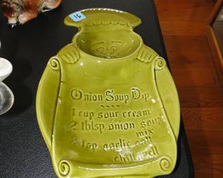 Vintage Onion Soup Dip platter