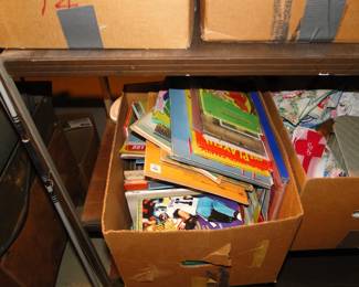 Books in boxes too