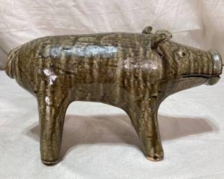 David Meaders Pottery Pig