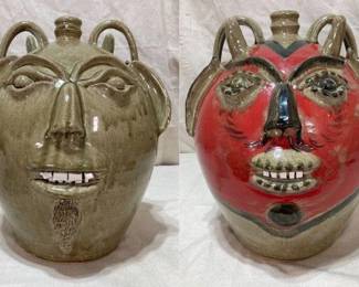 Michael Bayne Double Sided Face Jug
