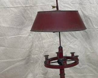 Red Tole Lamp