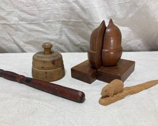 Group of Woodenware