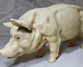 Large Hand Painted Composite Hog