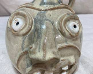 Folk Art Face Jug
