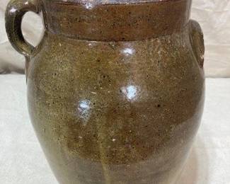 Southern Alkaline-Glazed Stoneware Churn