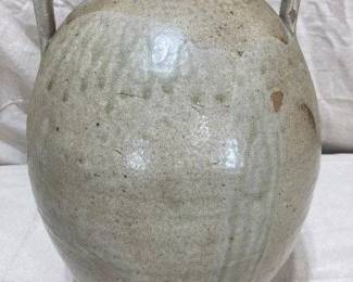 Large Alkaline Glaze Two Handle Jug (Edgefield)