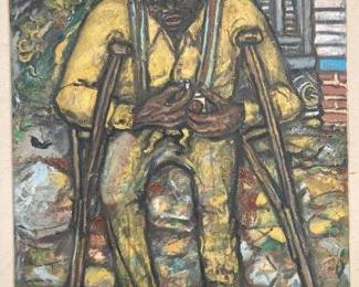 Oil on Canvas By Stephen Stoller Abstract 