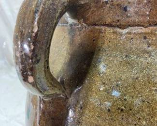 Southern Alkaline-Glazed Stoneware Churn