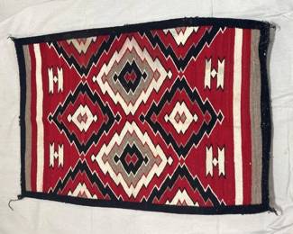 Navajo Red Mesa Rug 