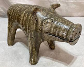 David Meaders Pottery Pig