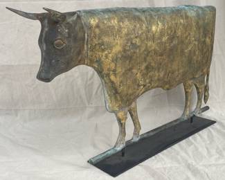 RARE FULL-BODIED COW WEATHERVANE