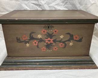 Hand Decorated Dovetail Chest