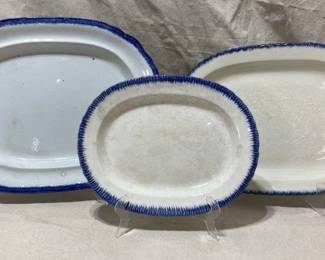 Three Feather Edge Platters 