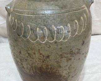 Thomas Chandler Decorated Stoneware Jar (Edgefield)