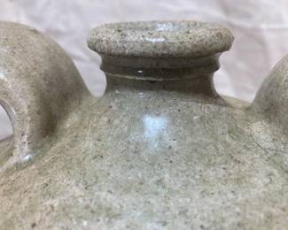 Large Alkaline Glaze Two Handle Jug (Edgefield)