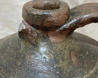 Large Southern Alkaline-Glazed Stoneware Jug