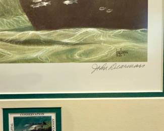 1996 Coastal Conservation Association Print and Stamp John Dearman