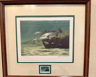 1996 Coastal Conservation Association Print and Stamp John Dearman