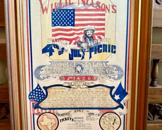 Willie Nelson's 2nd Annual 4th of July Concert Poster College Station