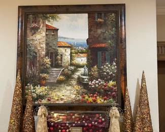 Framed & Signed Oil on Canvas Art