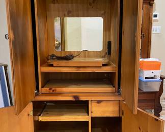 Pine Armoire T.V., Cabinet