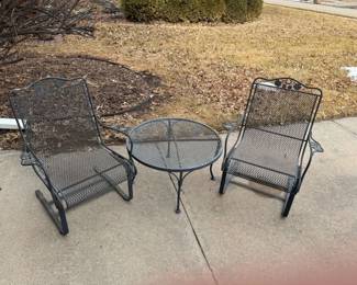 3pc Outdoor Rocker Set
