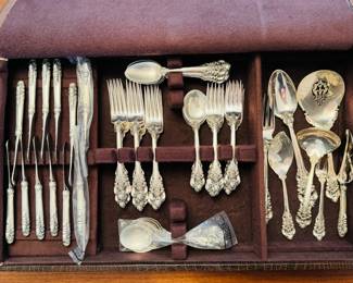 Wallace Grand Baroque Sterling Silver Flatware Set